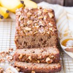 This Paleo Honey Nut Banana Bread is a deliciously healthy breakfast or snack that will help keep you satiated for hours. It's a lightly honey-sweetened treat that's gluten-free and grain-free and packed with crunchy walnuts.