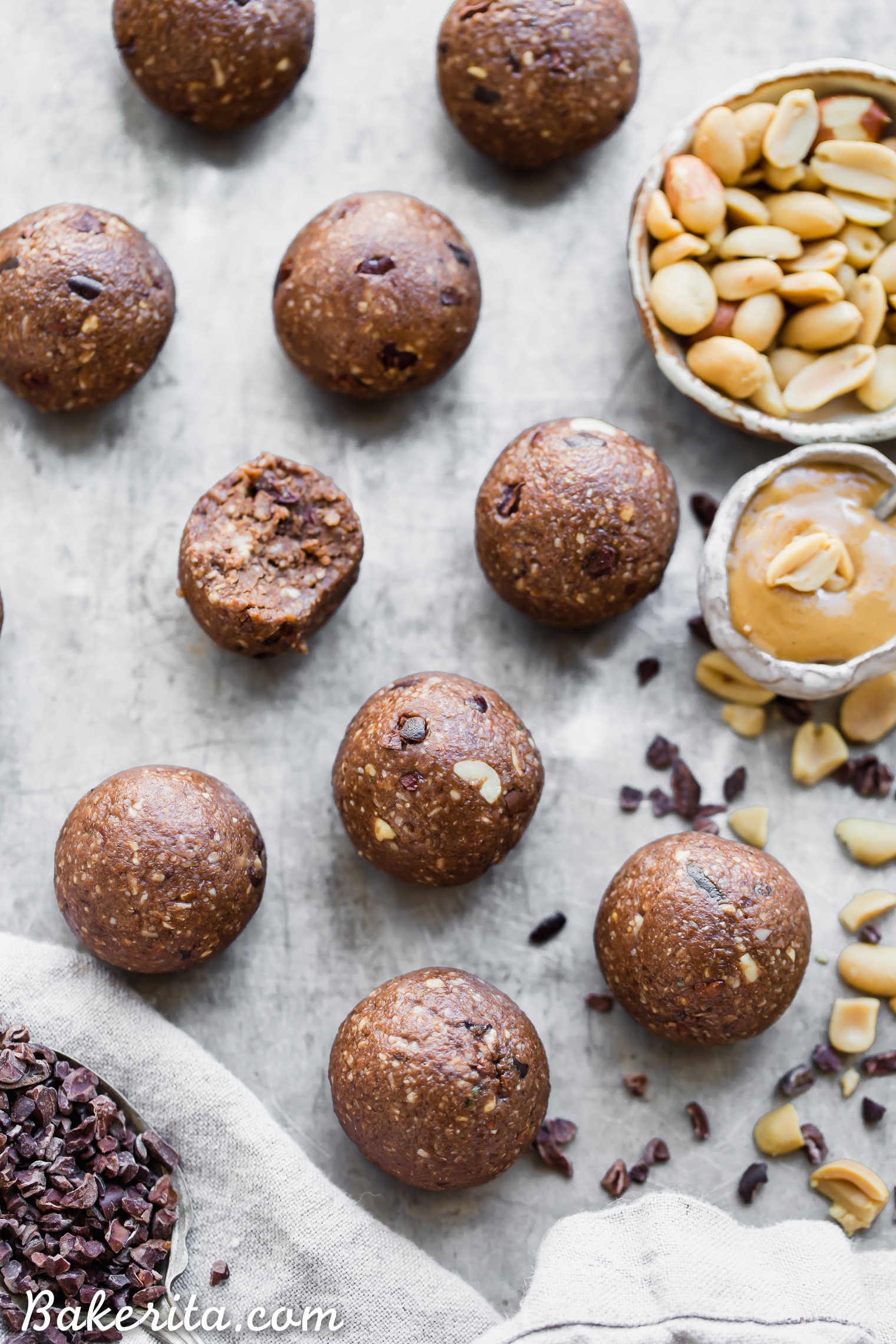 These Cacao Peanut Butter Fat Bombs taste like an indulgent treat, but they're actually super filling and fueling! Made with peanuts, peanut butter, and cacao nibs, these fat bombs are a gluten-free, keto, vegan, and low-sugar treat that makes the perfect snack. 