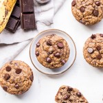 These Paleo Almond Butter Chocolate Chip Banana Muffins taste just like your mom's homemade banana chocolate chip muffins, but way healthier than the ones you remember. They're gluten-free, grain-free, dairy-free, and have no sugar added - these muffins are sweetened with only bananas!