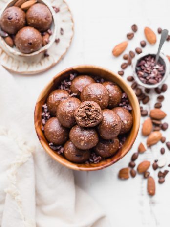 These Mocha Almond Fat Balls are chocolatey, rich, and full of healthy fats to help give you a little energy boost and keep you fueled. They're gluten-free, paleo, vegan, Whole30 and keto-friendly.
