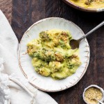 This Vegan Broccoli Gratin has a deliciously rich and "cheesy" sauce and is baked until golden brown on top. It's the perfect gluten-free and paleo side dish to serve with your Thanksgiving feast, or to enjoy any night of the week.