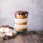 These No-Bake Vegan Chocolate Chip Cookie Dough Cheesecakes have a gluten-free and paleo cookie dough crust with a luscious cashew cheesecake filling. With dripping dark chocolate ganache on top, these make a decadent treat you'll make again and again!