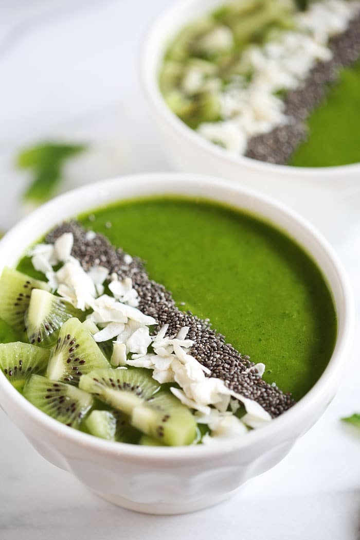 Tropical Green Smoothie Bowl from Eat Yourself Skinny