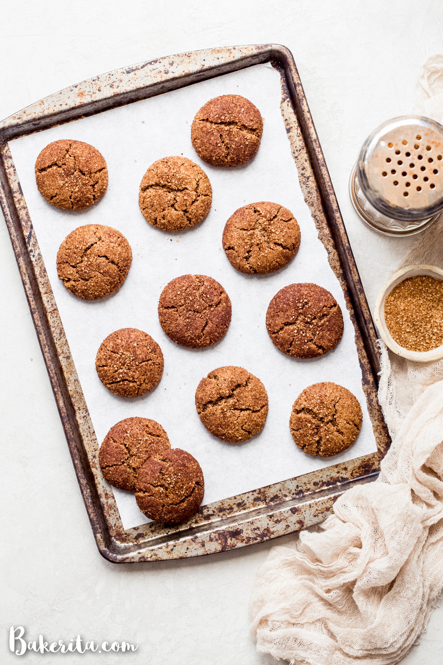 These Paleo & Vegan Snickerdoodles are some of the chewiest, softest cookies ever, with tons of cinnamon and a delectably crunchy cinnamon sugar coating. You'll be making them again and again!