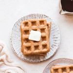 These Paleo Vegan Waffles are incredibly light, crispy, and best of all - easy to make! They're gluten-free, egg-free, and can easily be frozen for a quick breakfast.