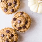 These Gluten-Free Vegan Chocolate Chip Pumpkin Muffins are fluffy, chocolatey, and full of warm pumpkin spices! These are perfect for meal prepping since they freeze well and make a wonderful breakfast, snack, or dessert.