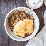 This Vegan Shepherd's Pie is a hearty, comforting dinner that's perfect for chilly nights. Made with lentils for protein, sauteed vegetables, and topped off with creamy mashed potatoes, this is vegan comfort food at it's finest.