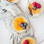 This Vegan Creme Brulee is a twist on the traditional French dessert that translates to "burnt cream". By using coconut milk and all-natural sweeteners, we make a paleo and vegan version of this classic dessert.