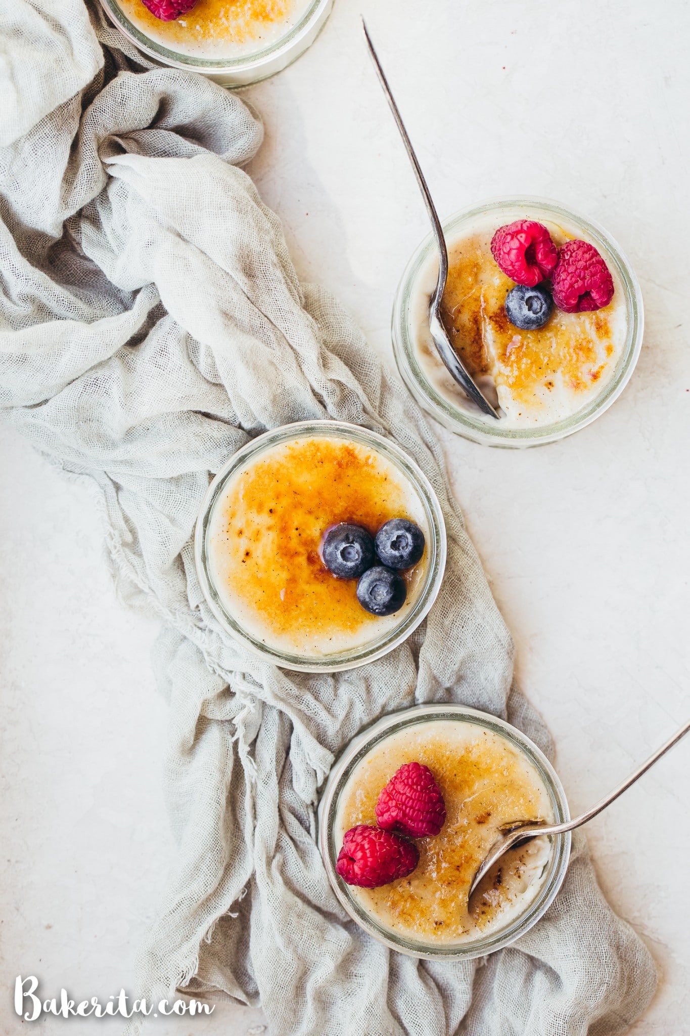 This Vegan Creme Brulee is a twist on the traditional French dessert that translates to "burnt cream". By using coconut milk and all-natural sweeteners, we make a paleo and vegan version of this classic dessert.