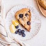 Gluten-Free Vegan Lemon Blueberry Scones are going to become your new favorite breakfast and snack. They have a tender texture with a crispy exterior and are full of bright, lemony flavor. 