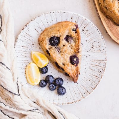Gluten-Free Vegan Lemon Blueberry Scones