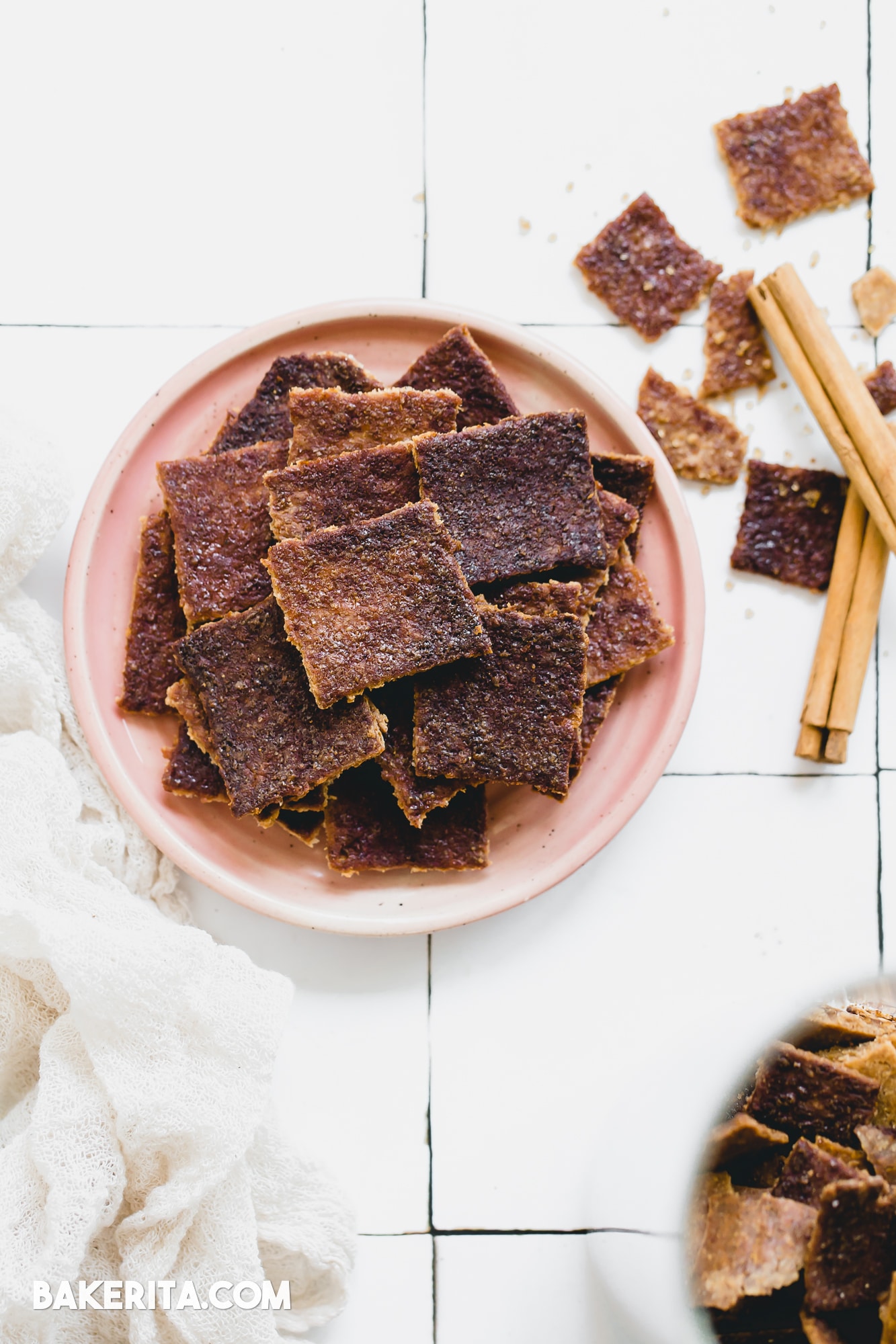 Have leftover sourdough discard? Make these Gluten-Free Cinnamon Sugar Sourdough Discard Crackers! These gluten-free crackers are quick and simple to make, and sure to satisfy your snacky sweet tooth!