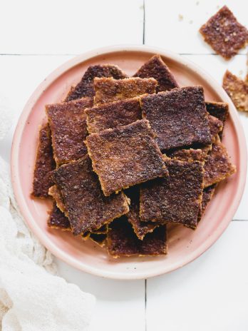 Have leftover sourdough discard? Make these Gluten-Free Cinnamon Sugar Sourdough Discard Crackers! These gluten-free crackers are quick and simple to make, and sure to satisfy your snacky sweet tooth!