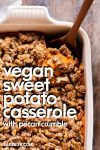 This Vegan Sweet Potato Casserole with Gluten-Free Pecan Crumble recipe is the best sweet potato casserole ever! It's made with fresh yams and coconut sugar for subtle sweetness. With a crispy gluten-free pecan crumble topping, you'll definitely be serving yourself seconds. It's easy to make the day of, or can be prepared in advance for an easy make-ahead holiday side dish.