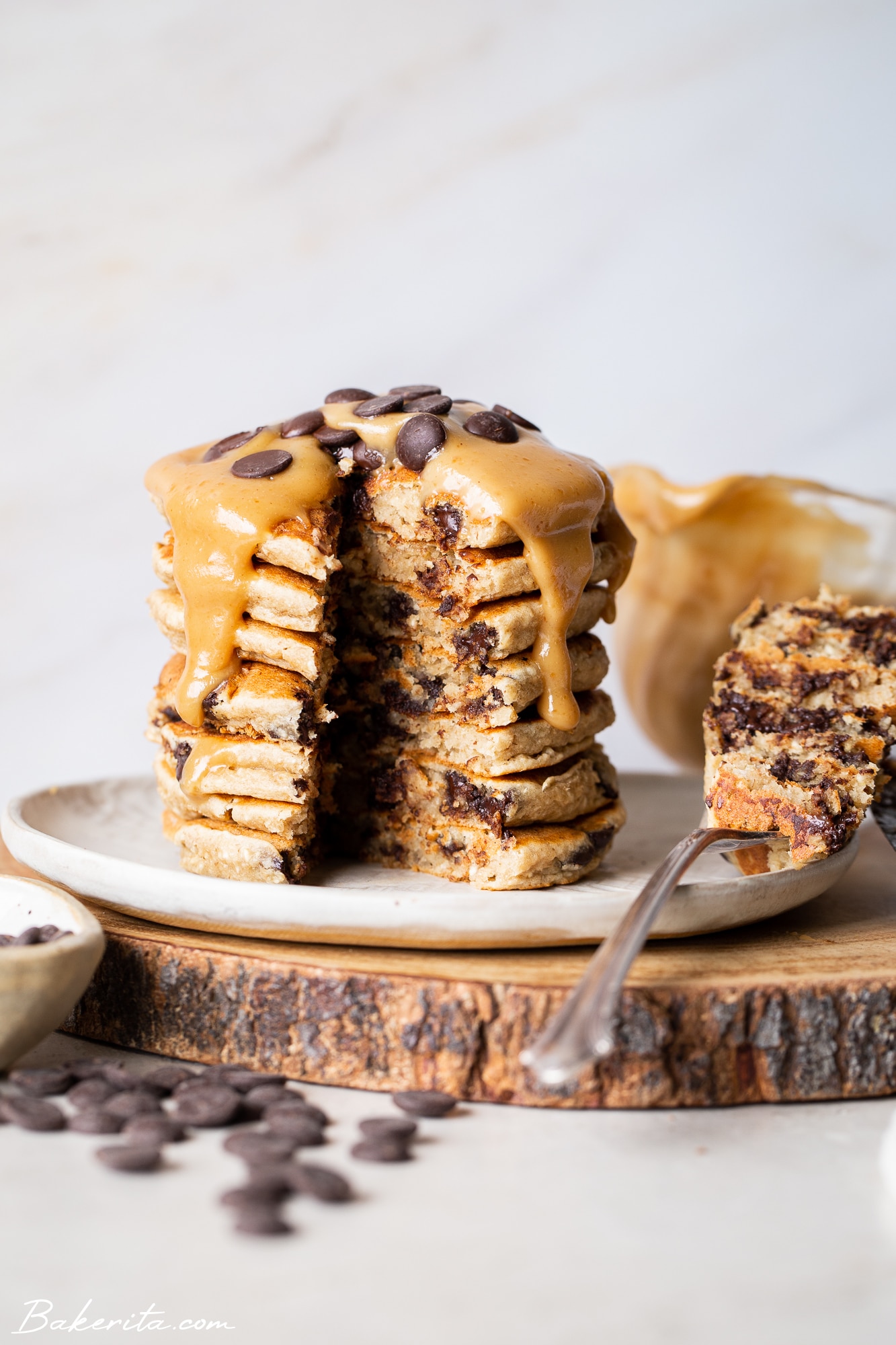 Gluten-Free Vegan Peanut Butter Pancakes