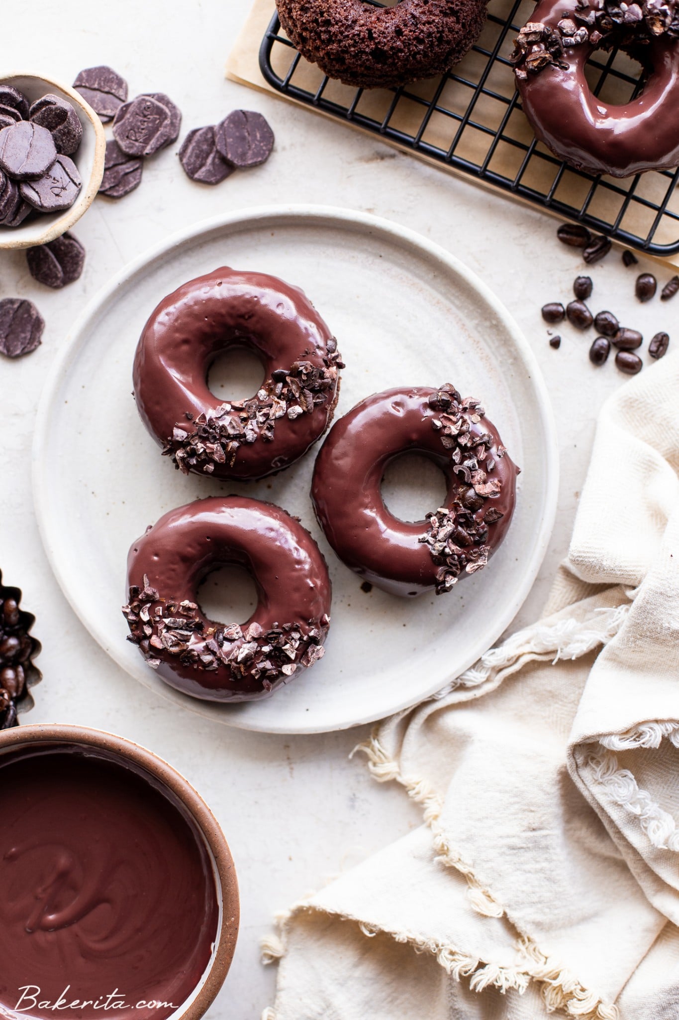 Gluten-Free Chocolate Coffee Donuts