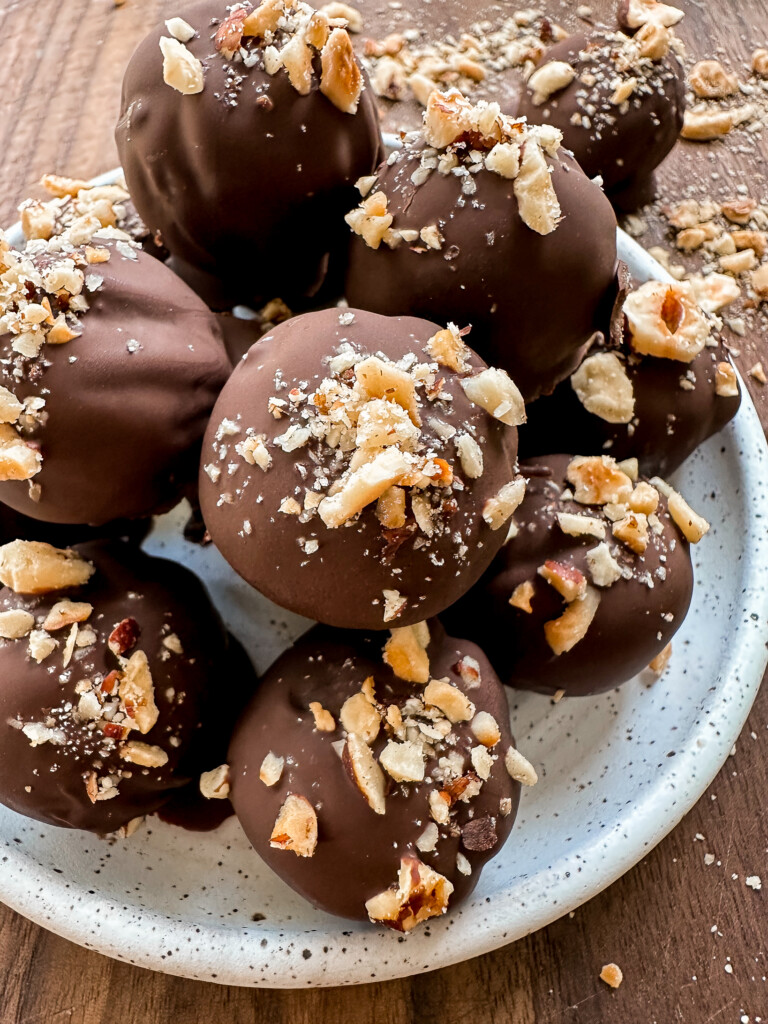 Easy Chocolate Hazelnut Truffles • Bakerita